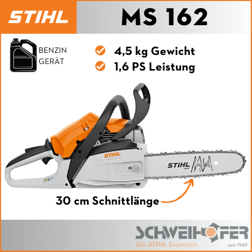 STIHL MS 162 Benzin-Kettensäge 30 cm