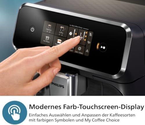 PHILIPS Kaffeevollautomat LatteGo 2300 Schwarz