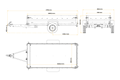 UNITRAILER Force 264 KIPP – Anhänger 2647×1260 mm, 750 kg zGG