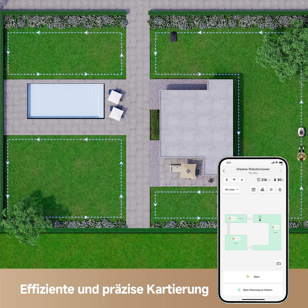dreame A1 Pro Mähroboter mit Garage