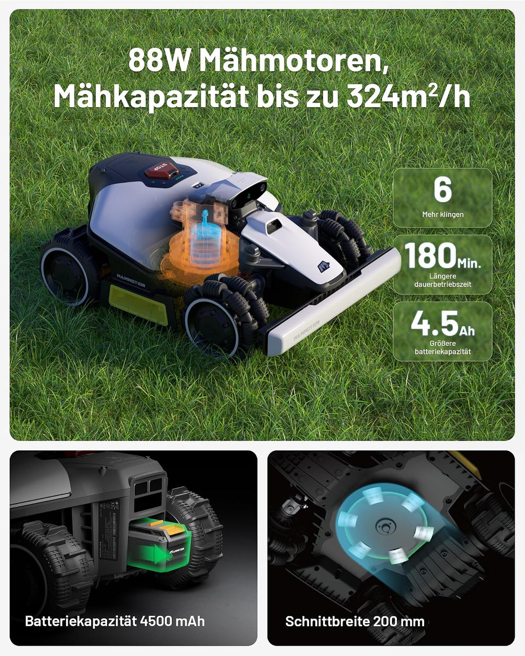 MAMMOTION LUBA 2 AWD 1000 Mähroboter